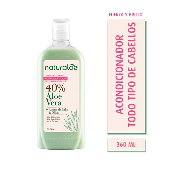 Naturaloe Acondicionador Fuerza Y Brillo 360 ml #1