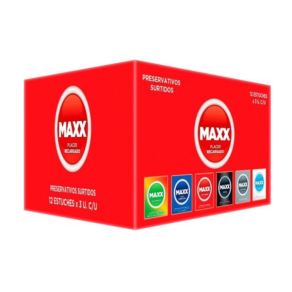Maxx Preservativos Caja Mixta (12 Cajas de 3 Unidades C/U) #1