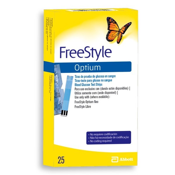 Freestyle Tiras Reactivas Optium (25 Unidades) alt