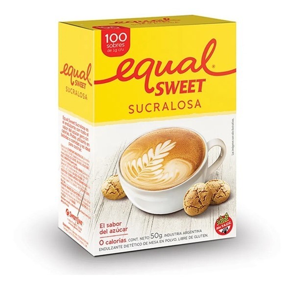 Equal Sweet Edulcorante Sucralosa Caja Por 100 Sobres