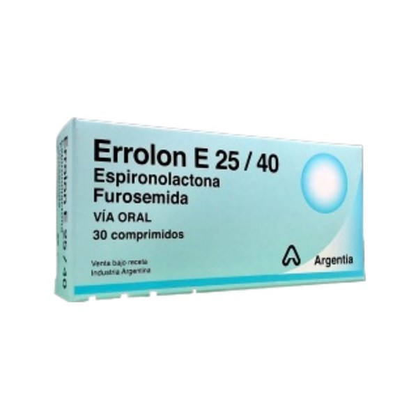 Siegfried Errolon E 25 / 40 Mg Espironolactona + Furosemida x 30 Comp #1