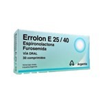 Siegfried Errolon E 25 / 40 Mg Espironolactona + Furosemida x 30 Comp #1