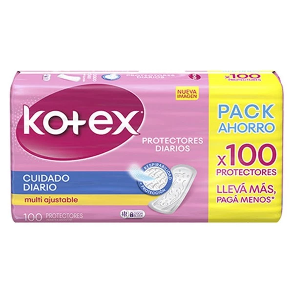 Kotex Protector Diario Cuidado Diario (100 Unidades) alt