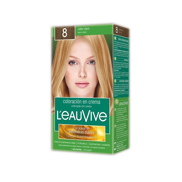 Coloración Leau Vive Kit N 8 Rubio Claro x 1 uni #1