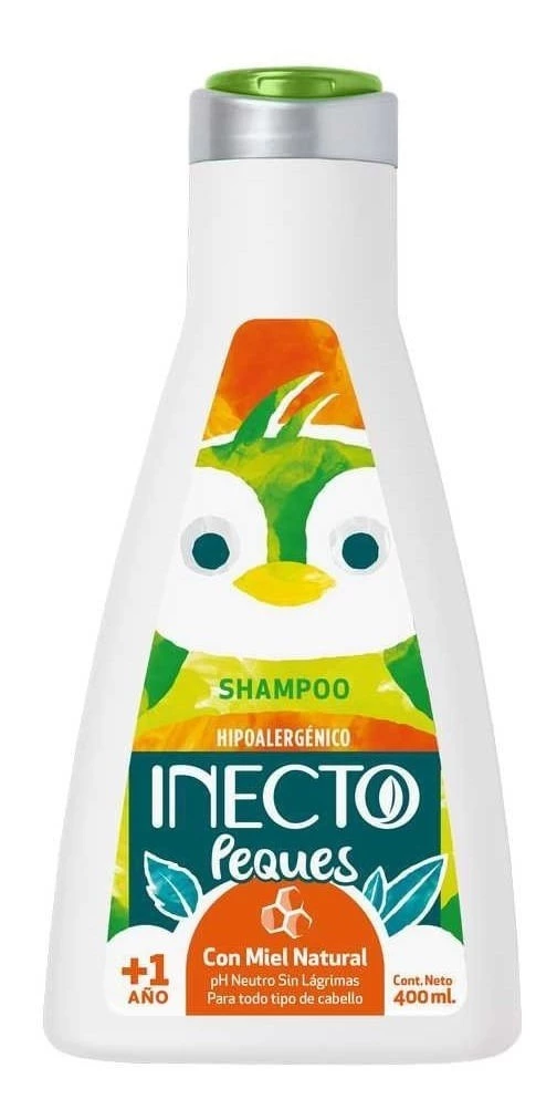 Inecto Shampoo Peques Con Miel Natural +1 Año 400 ml