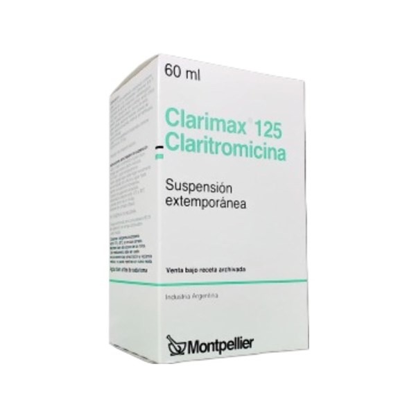 Montpellier Clarimax 125 Mg Claritromicina Suspensión x 60 ml #1