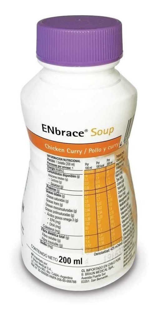 Enbrac Drink Soup Pollo Al Curry Hipercalórico 200 ml #1