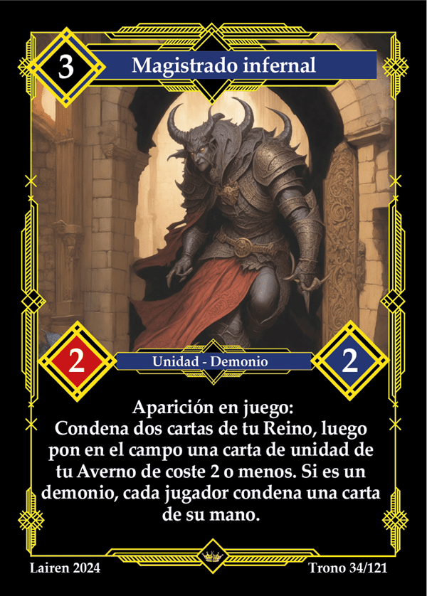 034 Magistrado Infernal 1ra Edicion - Coste 3 #1