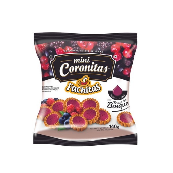 Fachitas Mini Coronitas Frutos Del Bosque 140g #1