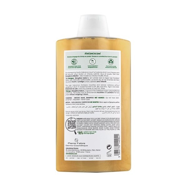 Shampoo Klorane de Mango x 400 ml alt