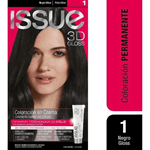 Issue Kit Coloración Permanente 3D Gloss N° 1 negro #1