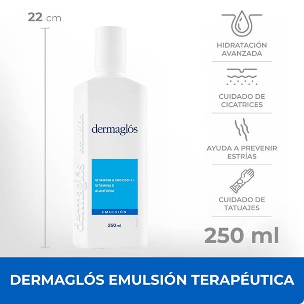 Dermaglos Emulsión Terapéutica Cantidad 250 ml alt