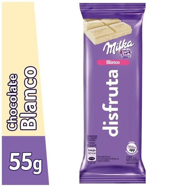 Chocolate Milka Blanco Mensajes 55 grs #1