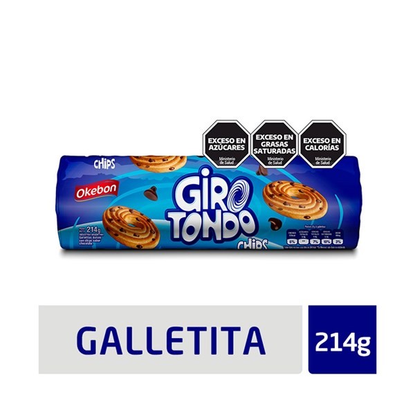 Galletitas Girotondo de Vainilla Con Chips 214 g. #1