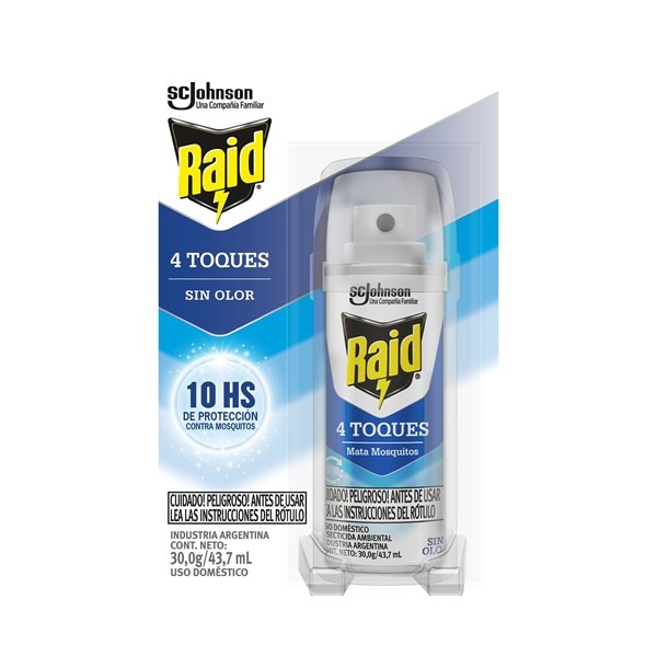 Mata Mosquitos Raid 4 Toques 43.7 ml #1