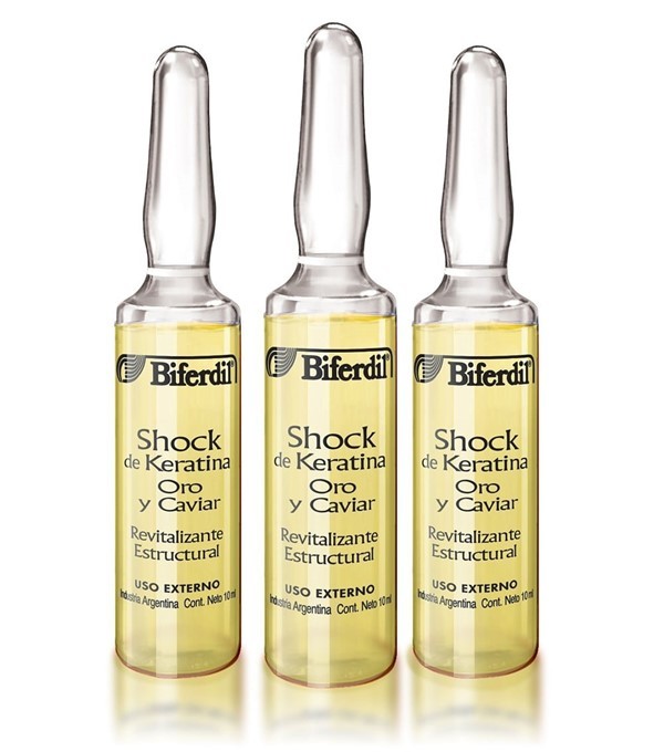 Biferdil Ampolla Oro Y Caviar Con Keratina x 10 ml x 3 un #1
