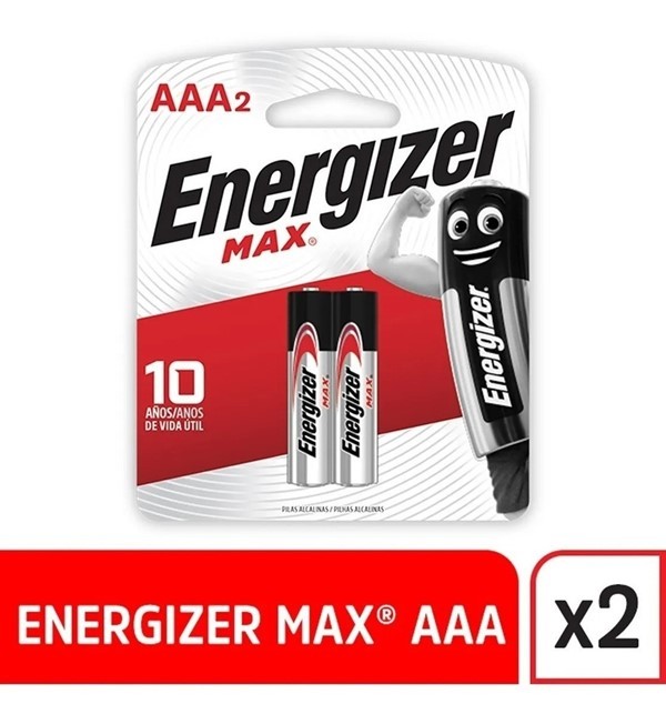 Pilas Energizer Max Aaa x 2 un