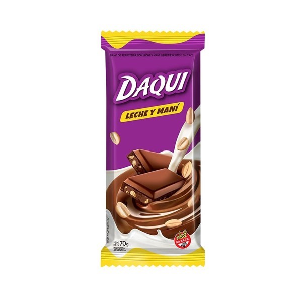 Chocolate Daqui Con Maní 70 Gr