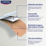 Apósitos Adhesivos Curitas Tela Elástica Ideal Para Heridas en Articulaciones x 10 Ud #4