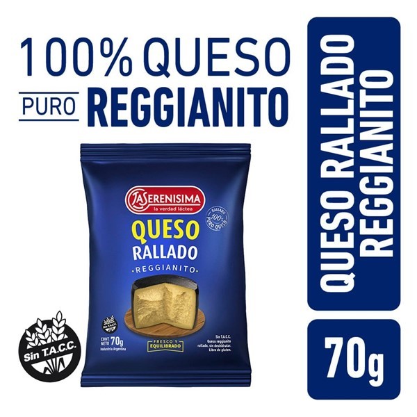 Queso Rallado La Serenisima 70 Gr