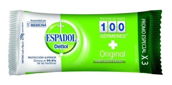 Espadol Jabón Original 80 gr (3 Unidades) alt