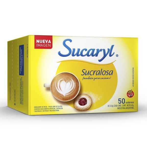 Sucaryl Sucralosa 40 gr Por 50 Sobres alt