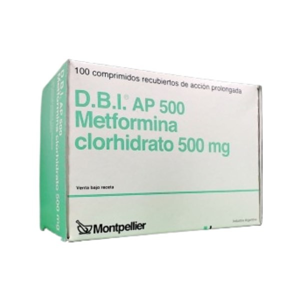 Montpellier Dbi Ap Metformina 500 Mg x 100 Comp Recubiertos #1