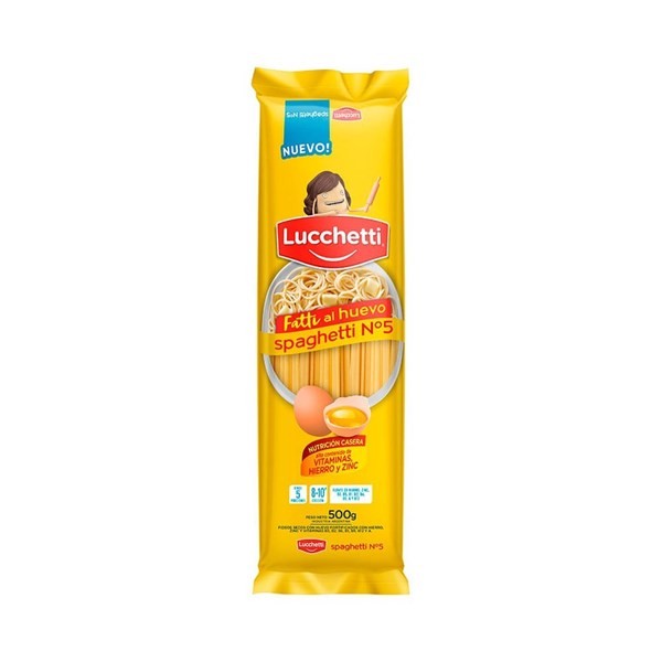 Luchetti Fideos Lucchetti Spaghet N5huevo 500 xg #1