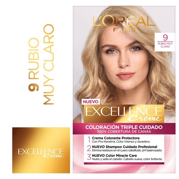 Excellence Kit Coloracion 9 Rubio Muy Claro alt