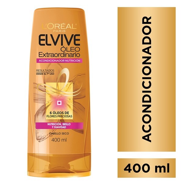 Elvive Acondicionador Oleo Extraordinario Nutricion Universal 400 ml