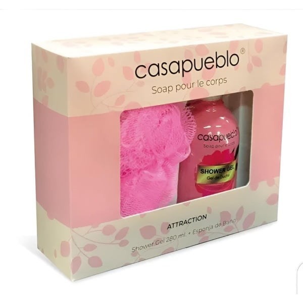 CASAPUEBLO Attraction PACK | Shower Gel 480ml + Esponja #1