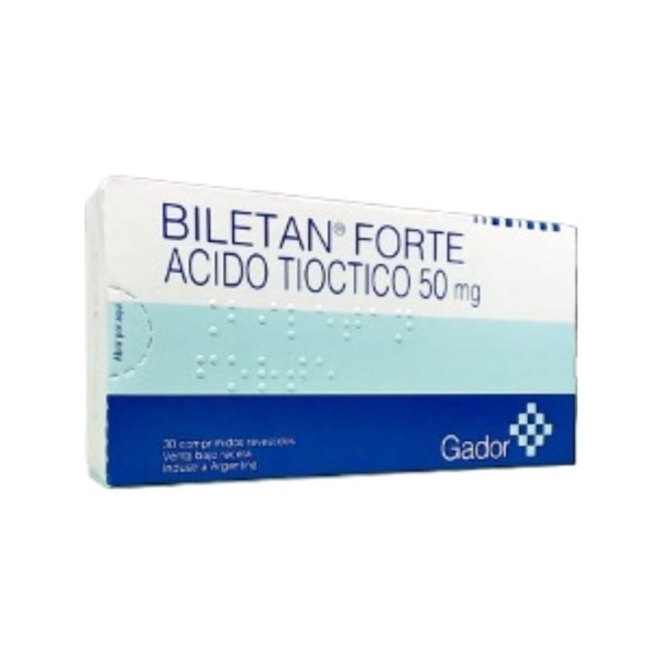 Gador Biletan Forte Tióctico, C. 50 Mg x 30 Comp #1