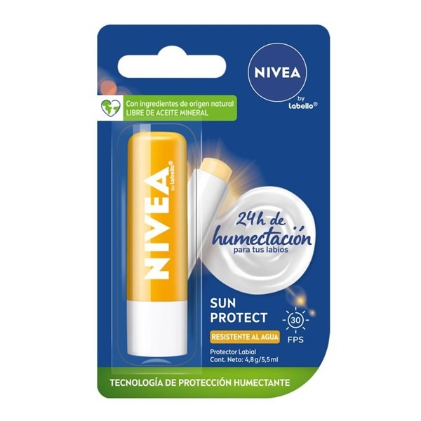 Protector Labial Nivea Sun Protect Fps 30 x 4,8 g #1