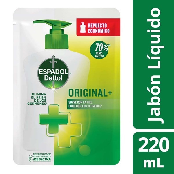 Jabon Liquido Espadol Repuesto Original 220 ml