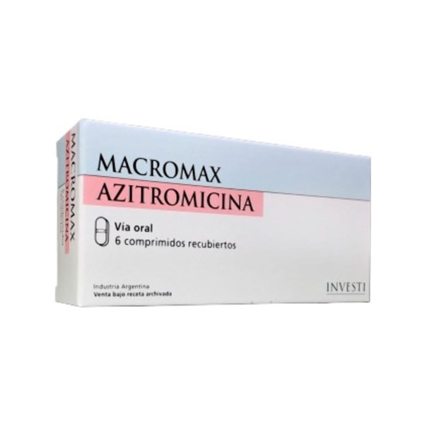 Siegfried Macromax Azitromicina 500 Mg x 6 Comp #1