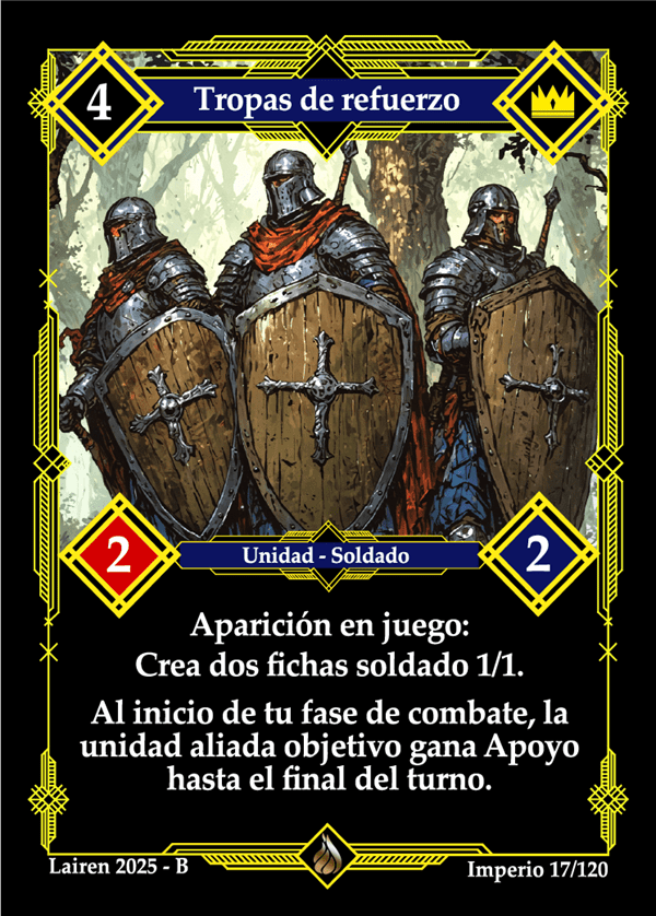 017 Tropas De Refuerzo Precon Djinn/Soldado - Coste 4 #1
