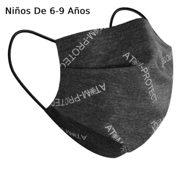 Atom Protect Cubreboca Para Niños 2 Capas 6-9 Años