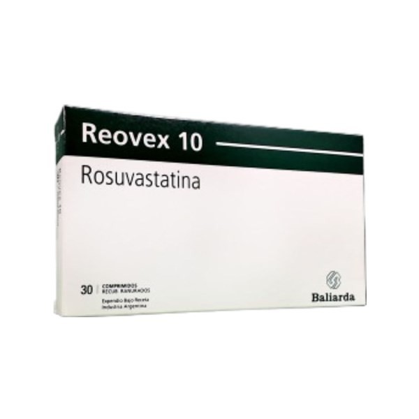 Baliarda Reovex 10 Rosuvastatina 10 Mg x 30 Comp Recubiertos Ranurados #1