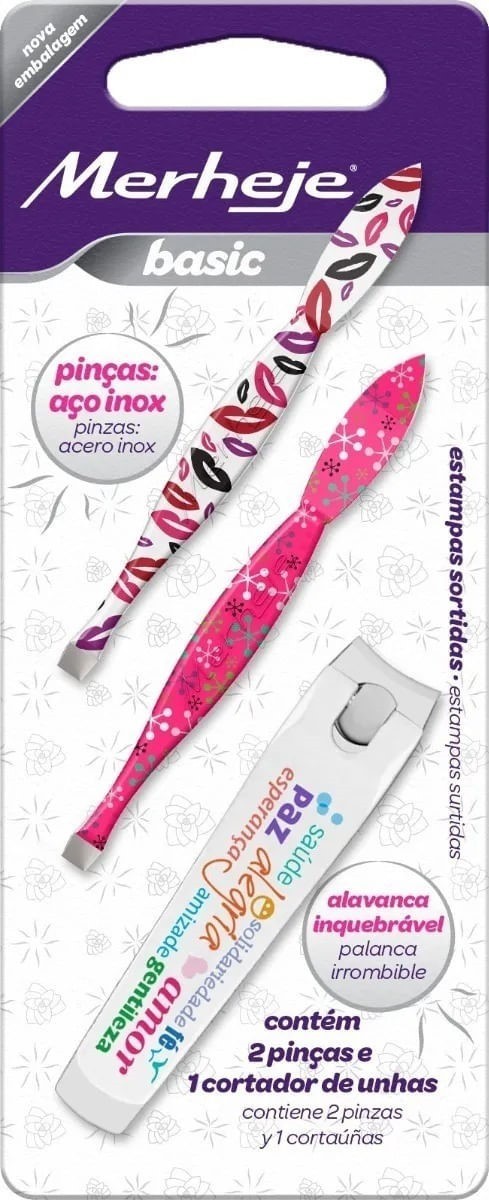 Merheje Basic Pack (2 Pinzas Depilatoria + Cortauñas)