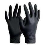 Coronet Guantes Para Examinación de Nitrilo Negro x 100 U #1