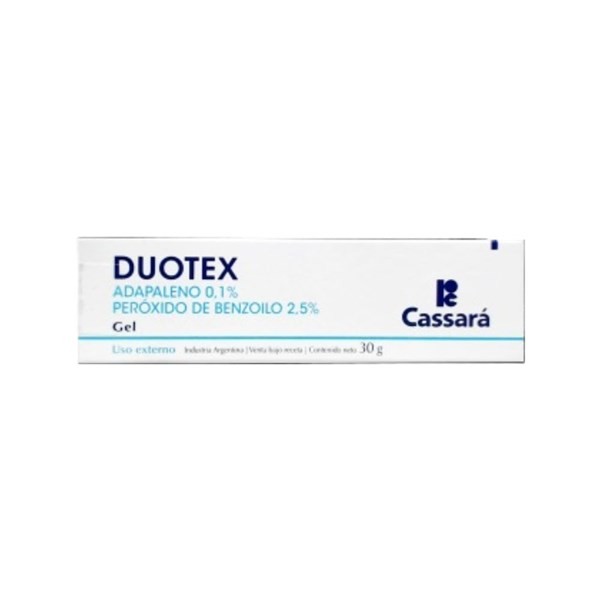 Cassara Duotex Adapaleno + Benzoílo,Peróxido Gel x 30 g #1