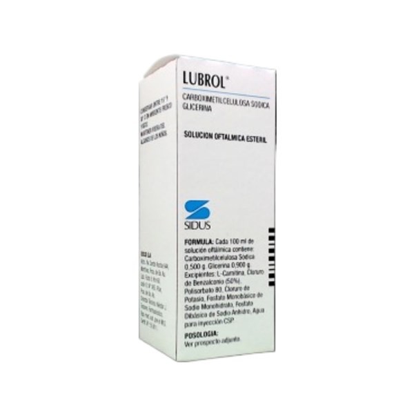 Sidus Lubrol Carboximetilcelulosa Sód. + Asoc. Solución Oftálmica x 15 ml #1