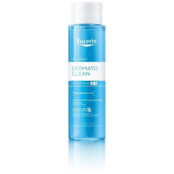 Eucerin Loción Micelar Limpiadora 3 en 1 Dermatoclean con Ácido Hialurónico #1