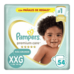 Pañales Pampers Premium Care Hiperpack Xxg (54 Unidades) #1