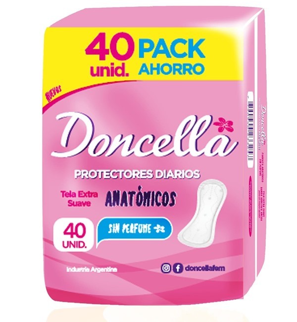 Doncella Protector Anatomico Sin Perfume (40 Unidades) #1