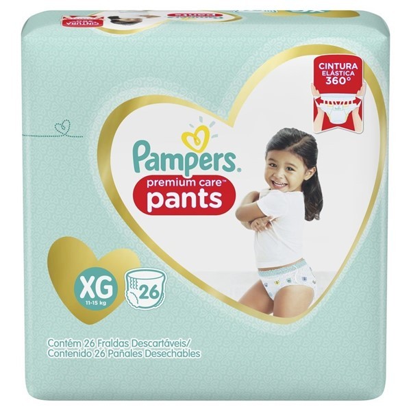 Pampers Pañales Premium Care Max Pants Extra Grande (26 Unid) Xg alt