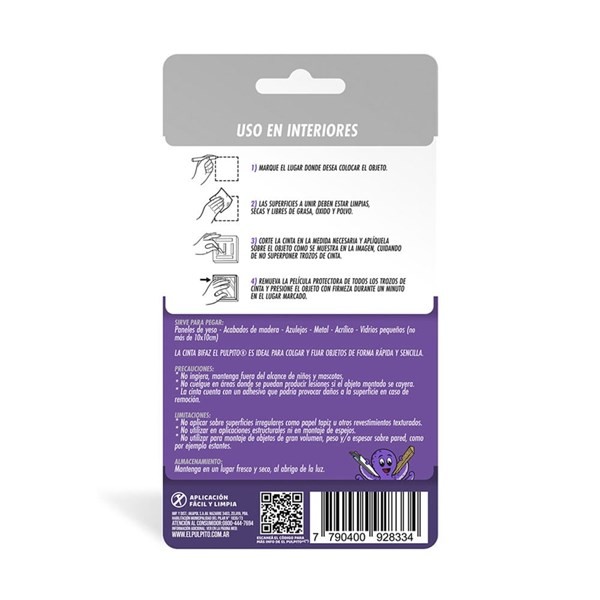 Cinta Bifaz Blanca 2 m St03697 el Pulpito alt