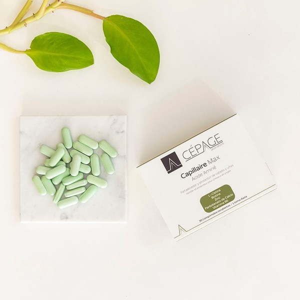 Cepage Capillaire Max Acidé Aminé Suplemento dietario fortalecedor y protector de cabello y uñas alt