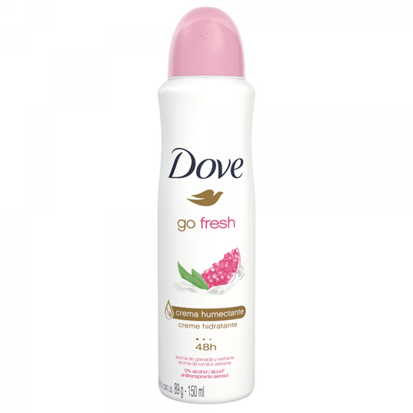 Antitranspirante Dove Go Fresh Granada Y Verbena En Aerosol X 150 ml