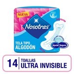 Nosotras Toalla Ultra Invisible Tela Vite (14 Unidades) #1